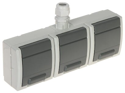 GNIAZDO NATYNKOWE POTRÓJNE AQUANT-G3/EPN 230V AC 16A IP65 Elektro-Plast-1624487