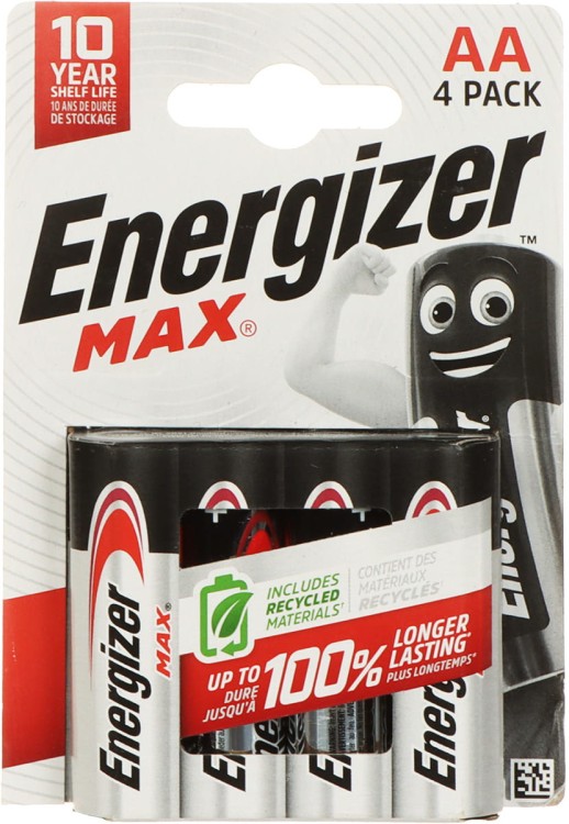 BATERIA ALKALICZNA BAT-AA/E-MAX*P4 1.5V LR6 (AA) ENERGIZER-1704939