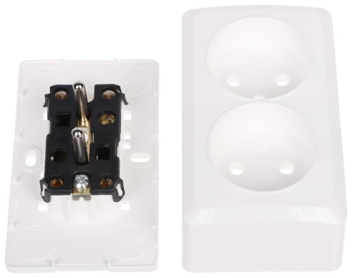 GNIAZDO NATYNKOWE PODWÓJNE BERG/3743-00/EPN 250V 16A Elektro-Plast-1663992