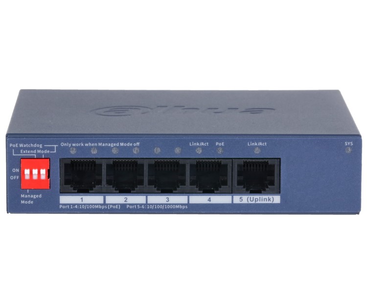 SWITCH POE CS4005-4ET1GT-36 4-PORTOWY DAHUA-1869794