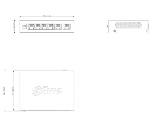 SWITCH POE CS4006-4GT-36 4-PORTOWY DAHUA-1868885