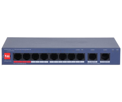 SWITCH POE CS4010-8ET2GT-110 8-PORTOWY DAHUA-1823122