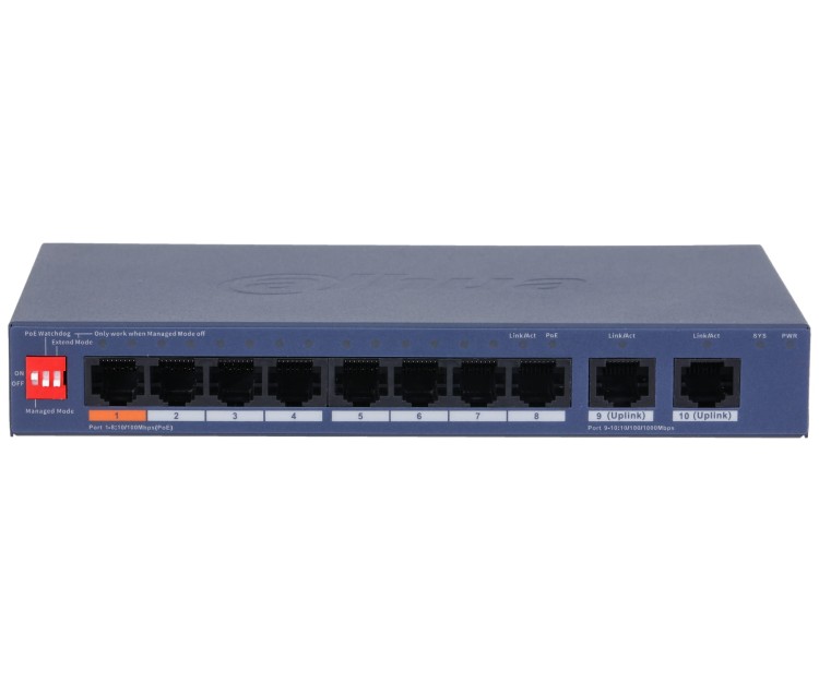 SWITCH POE CS4010-8ET2GT-60 8-PORTOWY DAHUA-1823268