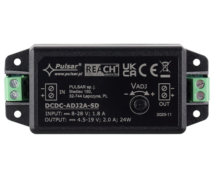PRZETWORNICA ZASILANIA DCDC-ADJ2A-SD PULSAR-1869280
