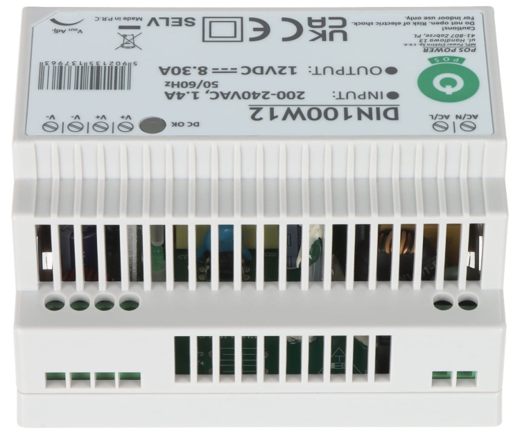 ZASILACZ IMPULSOWY DIN100W12 POS-1775021