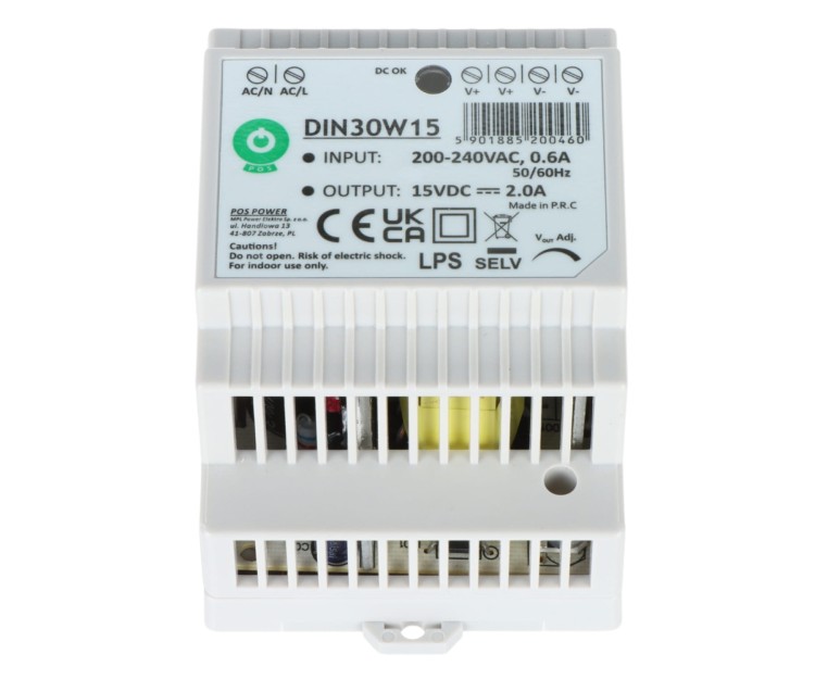 ZASILACZ IMPULSOWY DIN30W15 POS-1773132