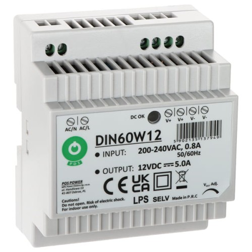 ZASILACZ IMPULSOWY DIN60W12 POS-1790642