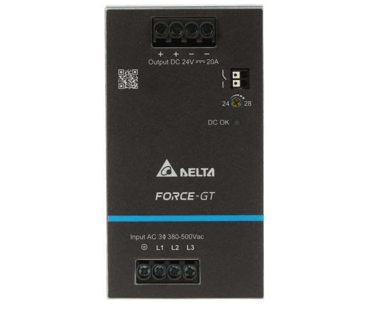 ZASILACZ IMPULSOWY DRF-24V480W3GBA FORCE-GT (3 FAZY) Delta Electronics-1820168