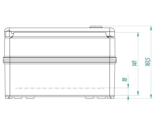 OBUDOWA HERMETYCZNA INDUSTRIAL/252X352X142/SR2/EPN 252x 352x 162mm Elektro-Plast Nasielsk-1790590