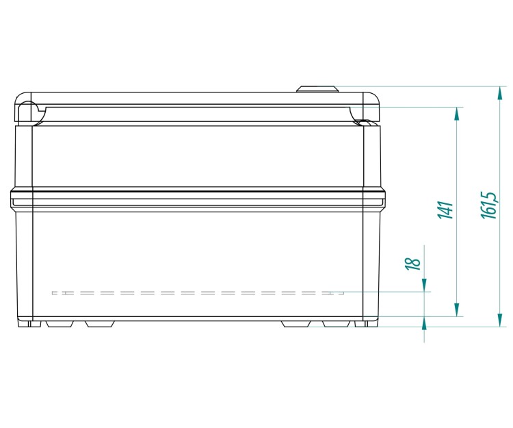 OBUDOWA HERMETYCZNA INDUSTRIAL/252X352X142/SR2/EPN 252x 352x 162mm Elektro-Plast Nasielsk-1790590