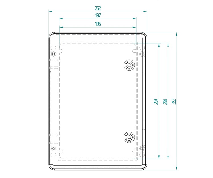 OBUDOWA HERMETYCZNA INDUSTRIAL/252X352X142/SR2/EPN 252x 352x 162mm Elektro-Plast Nasielsk-1790589