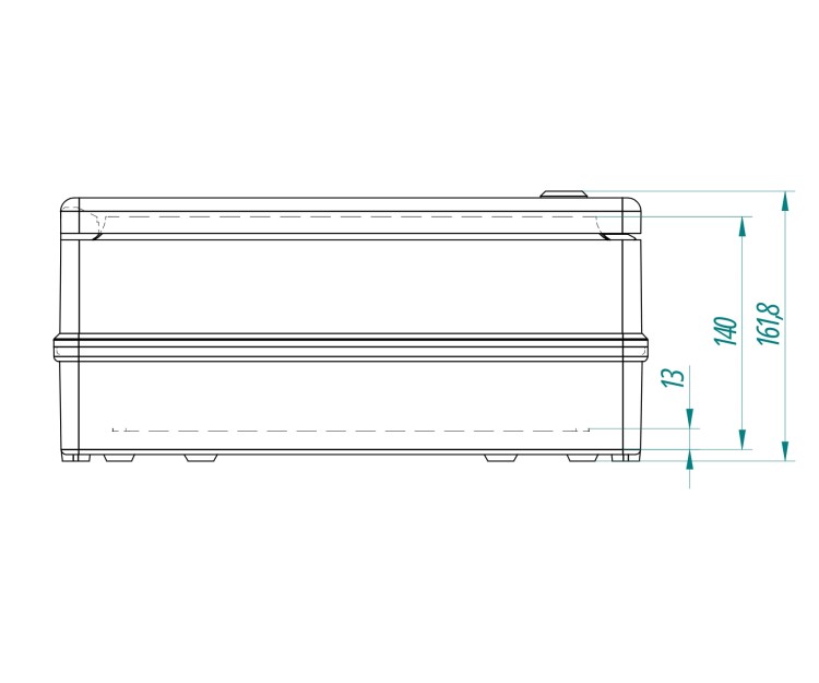 OBUDOWA HERMETYCZNA INDUSTRIAL/356X456X162/SR3-TR/EPN 356x 456x 162mm Elektro-Plast Nasielsk-1790597