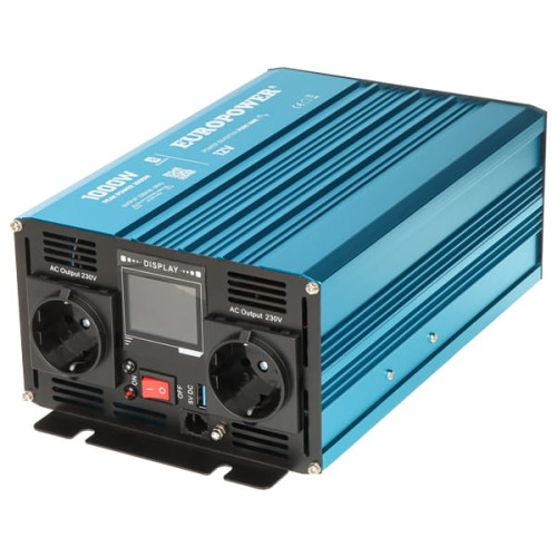 PRZETWORNICA NAPIĘCIA INV/12/1000/PS/S/B Bluetooth EUROPOWER-1764690
