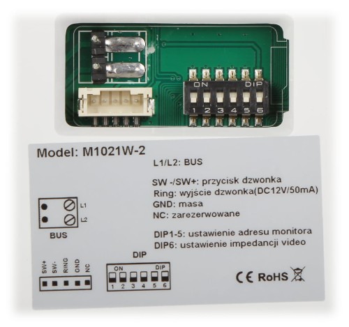 PANEL WEWNĘTRZNY M1021W-2 VIDOS-1330554