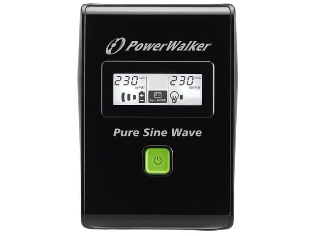 UPS POWERWALKER LINE-INTERACTIVE 600VA 3X IEC 230V, PURE SINE WAVE, RJ11/45 IN/OUT, USB, LCD-1151314