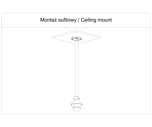 UCHWYT SUFITOWY KAMERY PFB220C-B DAHUA-1869589