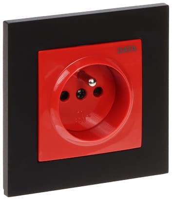 GNIAZDO POJEDYNCZE DATA Z RAMKĄ SANTRA/4142-19/EPN 230V 16A Elektro-Plast-1650937