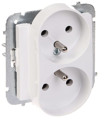 GNIAZDO PODWÓJNE SANTRA/4143-10/EPN 230V 16A Elektro-Plast-1651079