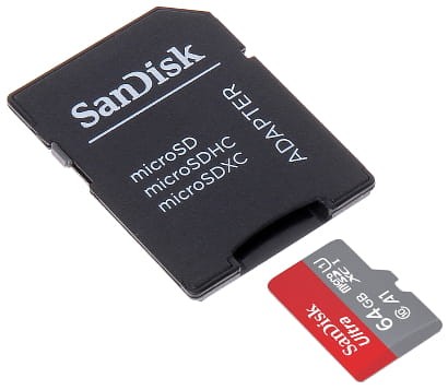 KARTA PAMIĘCI SD-MICRO-10/64-SAND microSD UHS-I, SDXC 64GB SANDISK-1347674