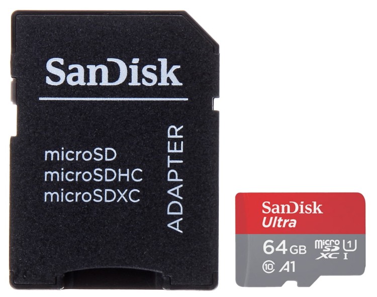 KARTA PAMIĘCI SD-MICRO-10/64-SAND microSD UHS-I, SDXC 64GB SANDISK-1347672