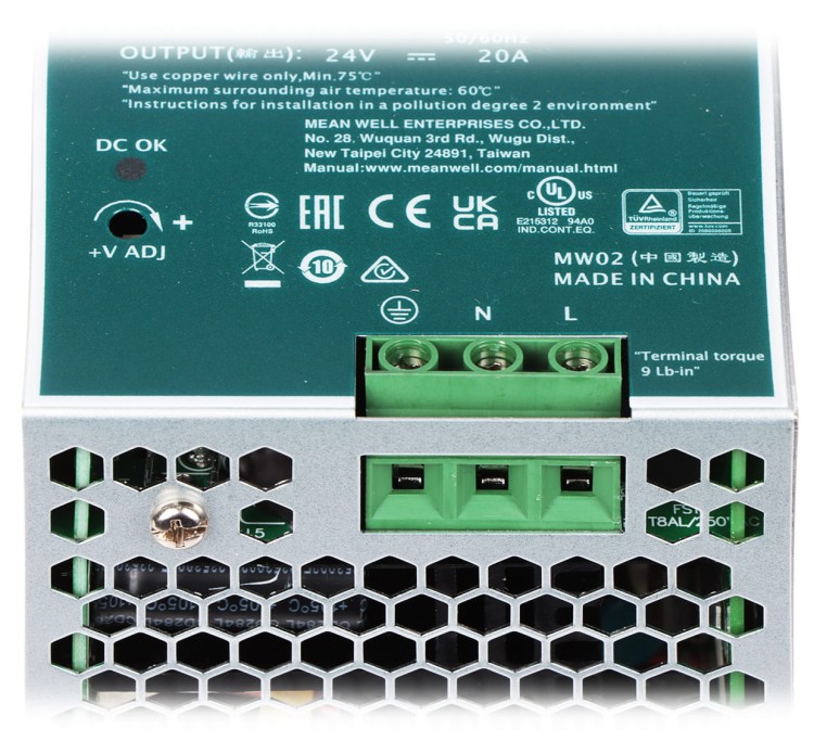 ZASILACZ IMPULSOWY SDR-480-24 MEAN WELL-1669805