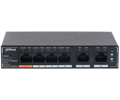 Switch POE SG4006P 4-PORTOWY DAHUA-1823273
