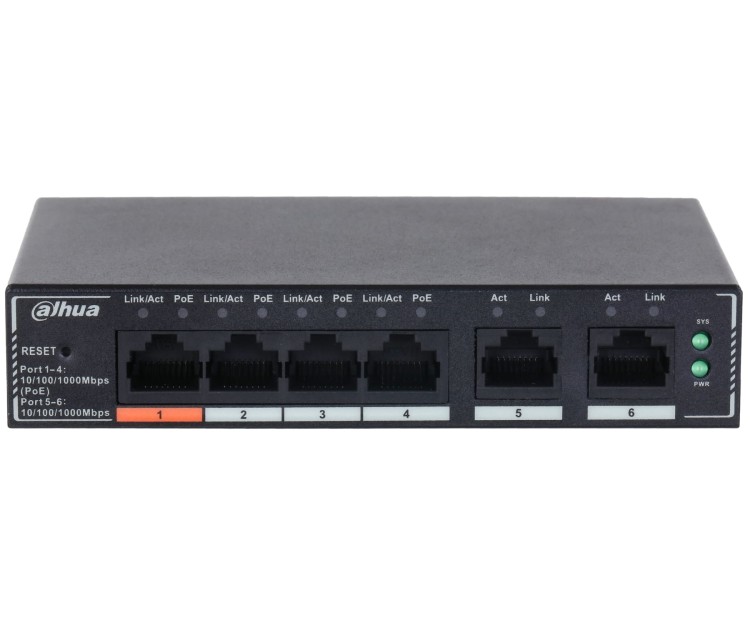 Switch POE SG4006P 4-PORTOWY DAHUA-1823273