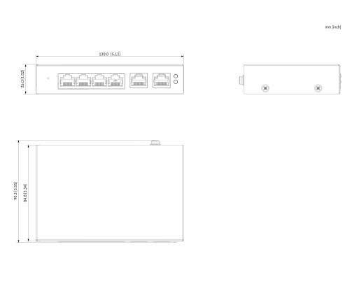 Switch POE SG4006P 4-PORTOWY DAHUA-1823275