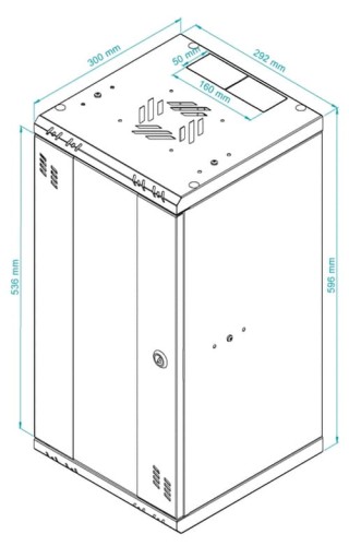 SZAFA RACK WISZĄCA S-RC10-12U-300GG STALFLEX-1688226