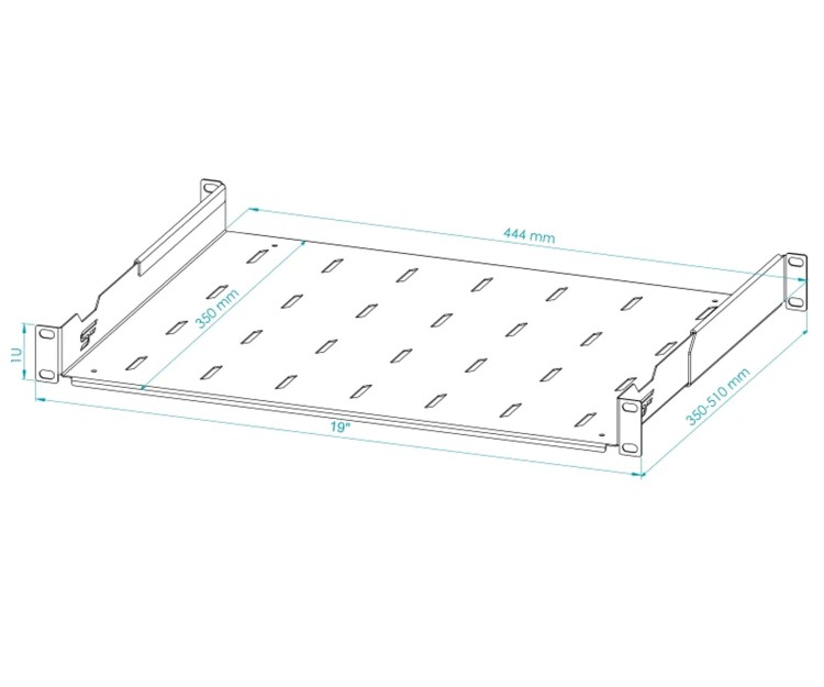 PÓŁKA REGULOWANA S-RSA19-1U-350B STALFLEX-1869627