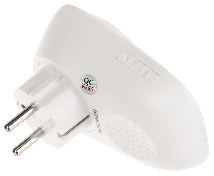 DZWONEK BEZPRZEWODOWY BEZBATERYJNY Z GNIAZDEM 230V AC WDP-91H2 AC 230V EURA-1560624