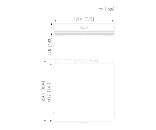 REJESTRATOR AHD, HD-CVI, HD-TVI, CVBS, IP XVR1B04-I/T 4 KANAŁY DAHUA-1822937