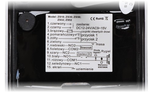 ZAMEK SZYFROWY ZS50 VIDOS-1362367
