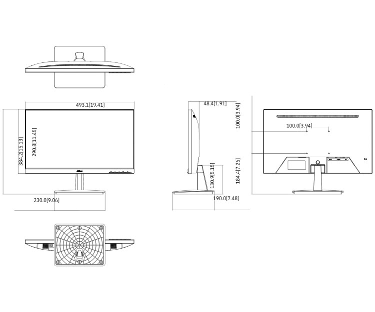 MONITOR VGA, HDMI LM22-L200N 22" DAHUA-1773143
