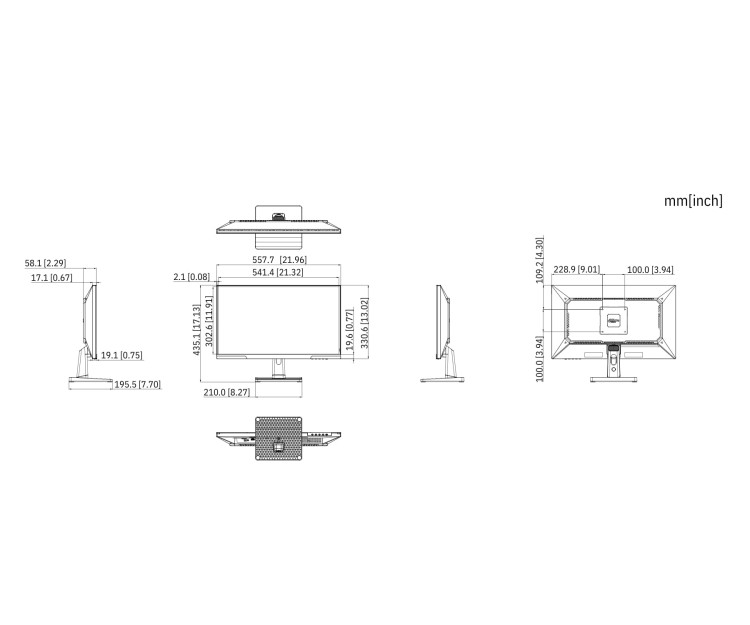 MONITOR HDMI, DP, AUDIO LM25-B211B 24.5" - Full HD DAHUA-1816125
