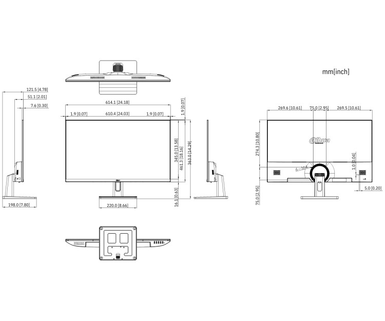 MONITOR HDMI, DP, AUDIO LM27-C301B 27" - 1440p QHD DAHUA-1823309