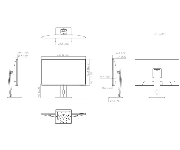 MONITOR HDMI, DP, USB-C, AUDIO, LM27-U401A 27" - 4K UHD DAHUA-1823326