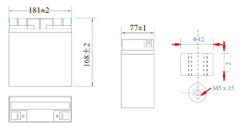 AKUMULATOR 12.8V/18AH/LIFEPO4-MWLJ MW Power-1688211