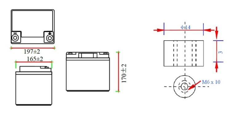 AKUMULATOR 12.8V/50AH/LIFEPO4-MWLJ MW Power-1688217