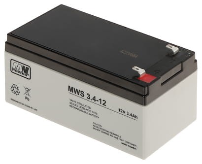 AKUMULATOR 12V/3.4AH-MWS MW Power-1623765