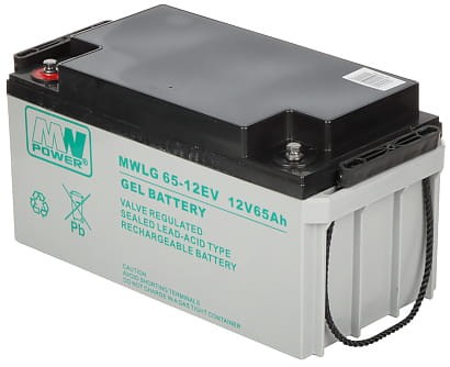 AKUMULATOR ŻELOWY 12V/65AH-MWLG MW Power-1623324