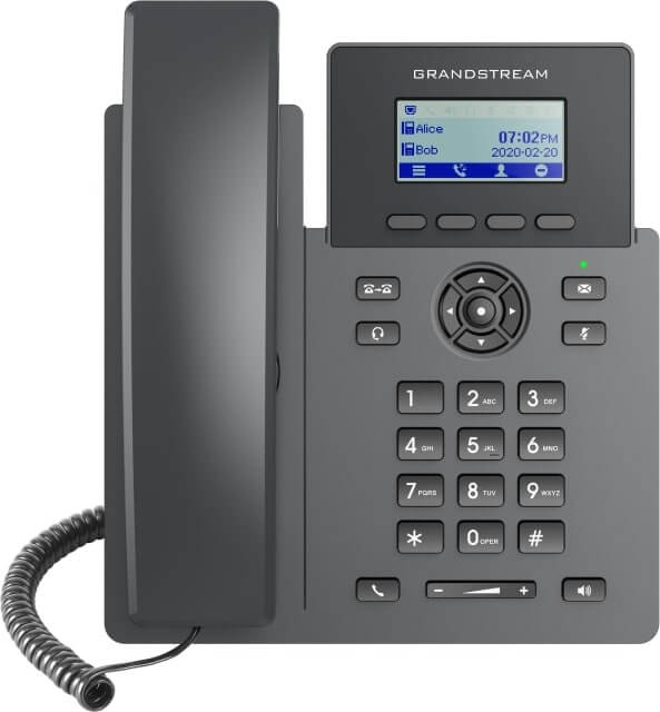 Grandstream GRP2601 – telefon IP – widok z przodu.jpg