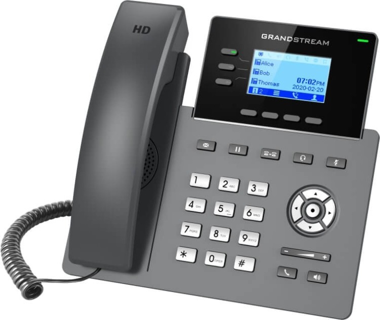 Grandstream GRP2603P – telefon IP – widok pod kątem.jpg
