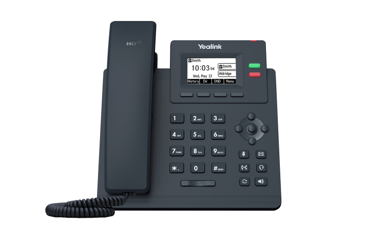 Yealink SIP-T31 – telefon IP – widok z przodu.png