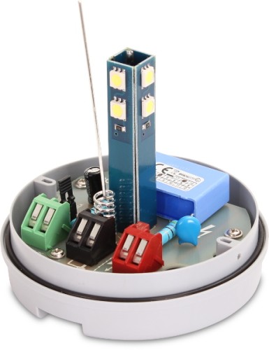 Lampa LED Proxima KOGUT z wbudowaną anteną 433.92 MHz (12-24V AC/DC lub 230V AC) żółta-1826769