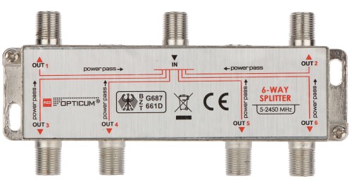 ROZGAŁĘŹNIK RI-6/1F-SAT-OPTI OPTICUM-1335032