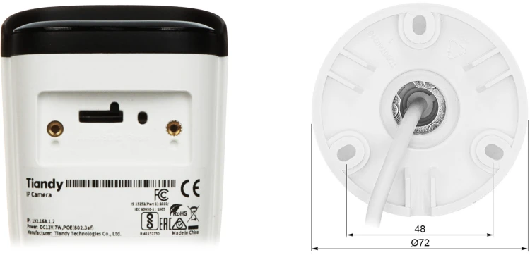 KAMERA IP TC-C34WS SPEC:I5W/E/Y/M/2.8MM/V4.2 Color Maker - 4Mpx 2.8mm TIANDY-1956881