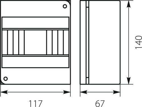 Rozdzielnica n/t RNO 6 IP30 140x117x67mm, biała | 5.6 Elektro-Plast Opatówek-1921127
