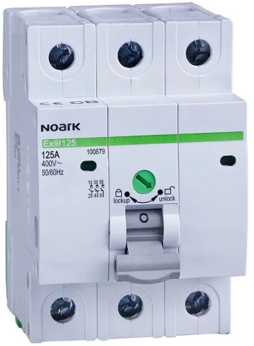 ROZŁĄCZNIK IZOLACYJNY, SZER. 3 MODUŁY, 3P, 100A, Ex9I125 3P 100A Noark 100878-1919959