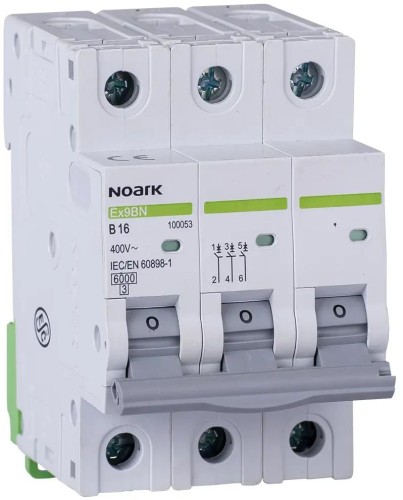 WYŁĄCZNIK NADPRĄDOWY 6 KA, B, 10A, 3P, Ex9BN 3P B10 Noark 100051 -1855475